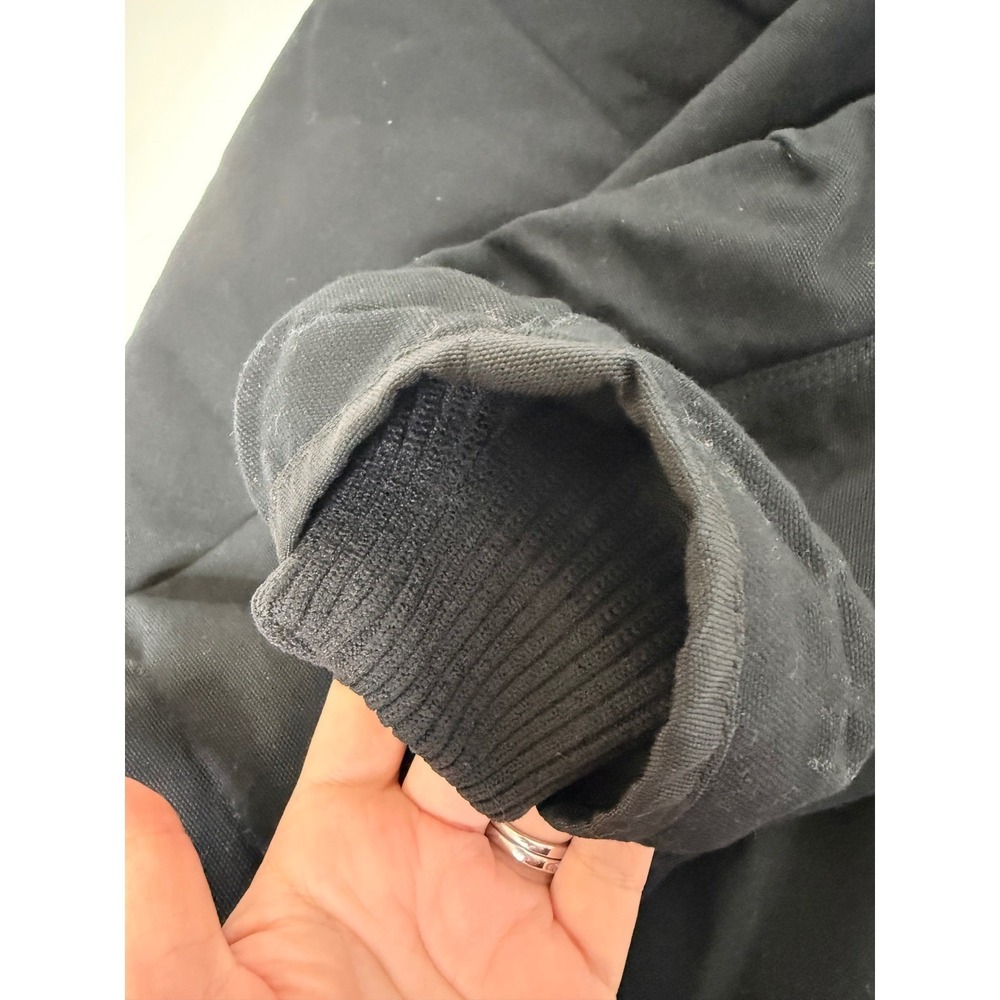 Carhartt Jacket Mens XL Heavyweight Hooded Loose Fit Quilted Black Chores - Picture 8 of 12